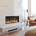 Dimplex Opti-Myst 46-Inch Linear Smart Vapor Fireplace in a bedroom