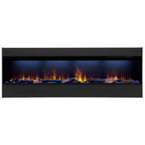 Dimplex Opti-Myst 86-Inch Linear Smart Vapor Fireplace with flames looking like a gas fire