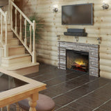 dimplex revillusion 36-inch built-in electric firebox in a modern farmhouse styled room