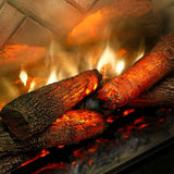 realistic hand painted glowing logs