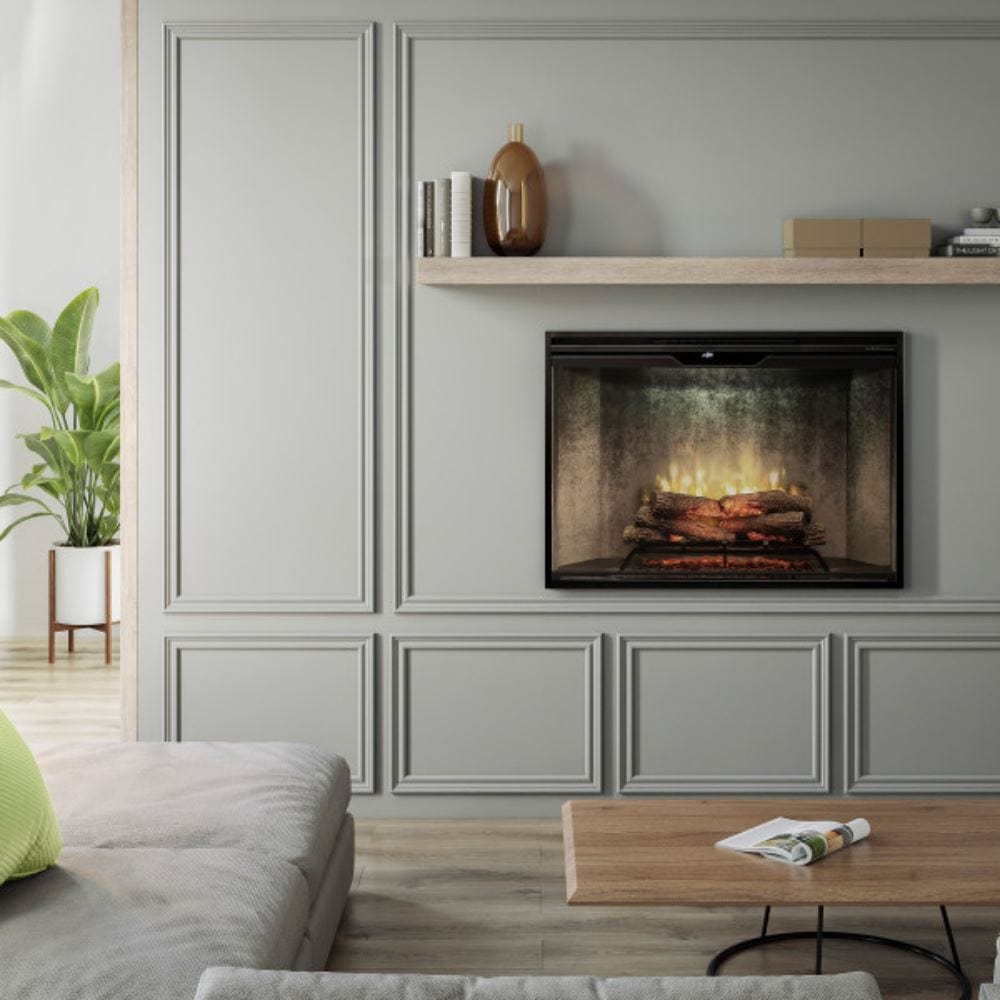 Dimplex Revillusion 42-Inch Built-in Electric Firebox in a living room