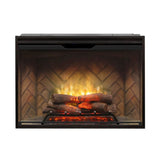 Dimplex Revillusion 42-Inch Built-in Electric Firebox with herringbone brick interior