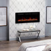 Dimplex Sierra 48-Inch Wall Mounted Electric Fireplace in a bedroom