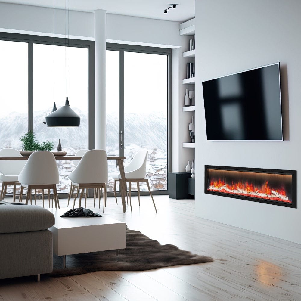 Dynasty Allegro Built-in Smart Electric Fireplace  Modern Blaze