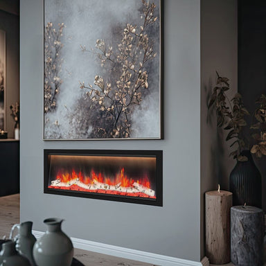 Dynasty Allegro 58" Smart Electric Fireplace Flush Mounted