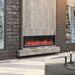 Dynasty Cascade 52-inch BTX52 Electric Fireplace in an industrial inspired living space
