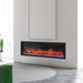 Dynasty Cascade 52-inch BTX52 Electric Fireplace in a white minimalist space