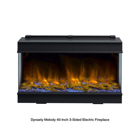 Dynasty Melody 40-Inch 3-Sided Smart Electric Fireplace DY-BTS40
