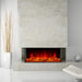 Dynasty Melody 40-Inch 3-Sided Electric Fireplace in a contemporary living space