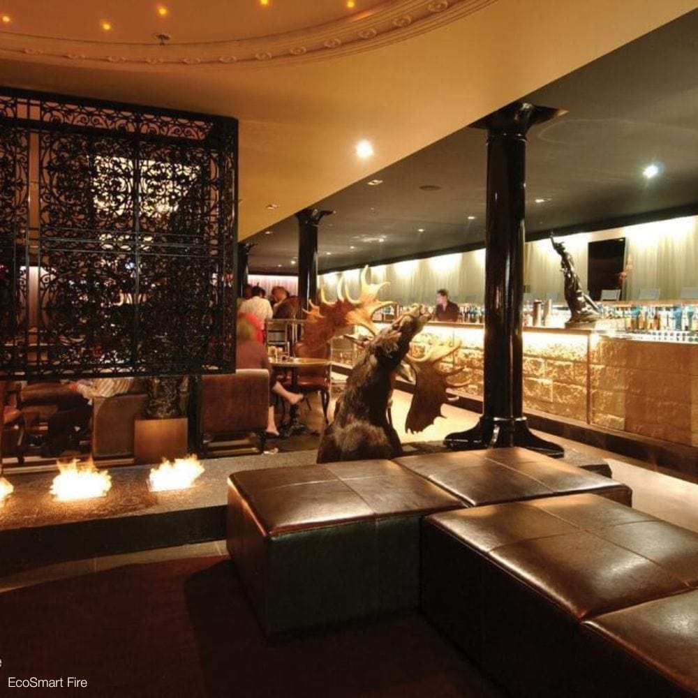 EcoSmart Fire BK5 16" Ethanol Fireplace Burners, Open Fireplace Design