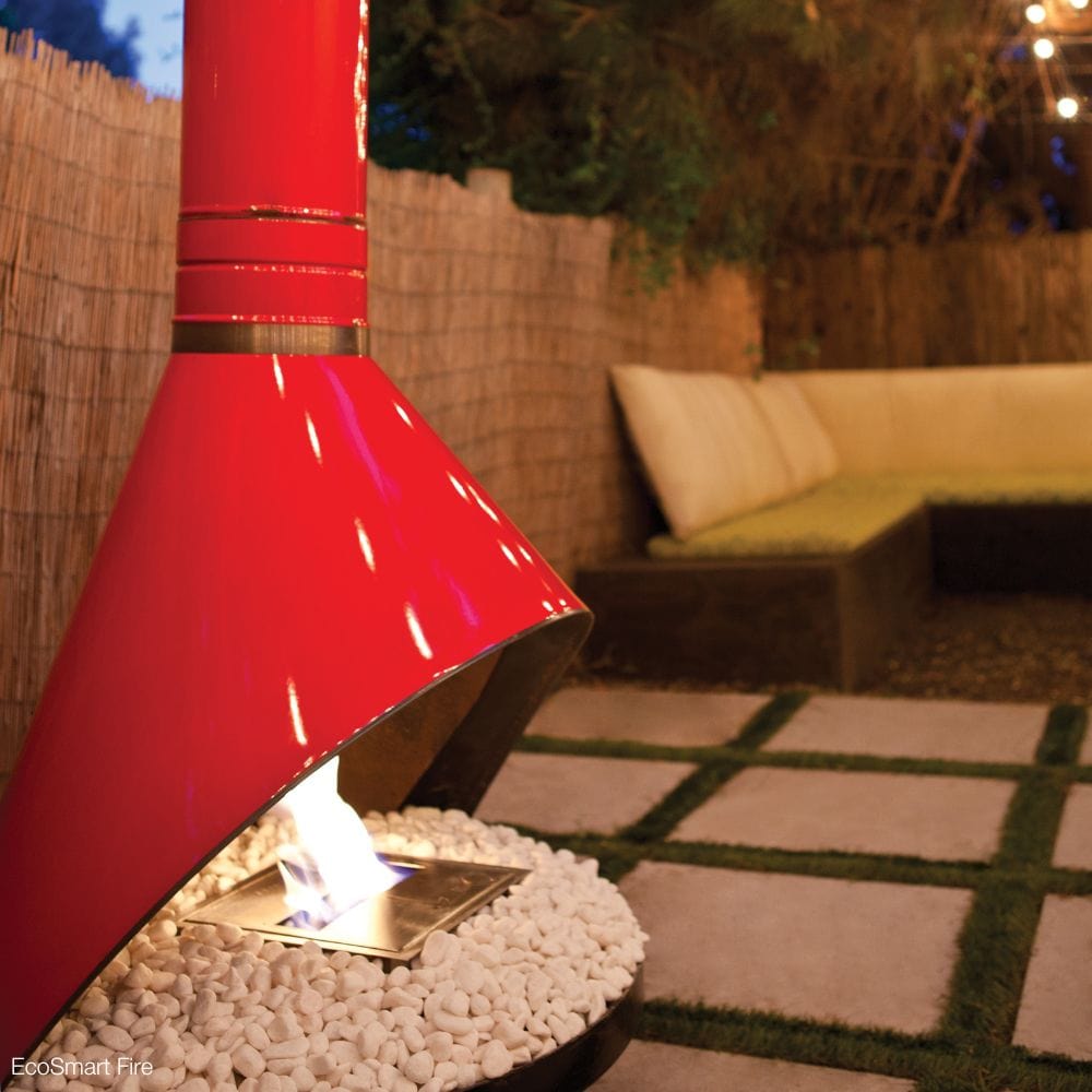 EcoSmart Fire BK5 16" Ethanol Fireplace Burner in vintage fireplace