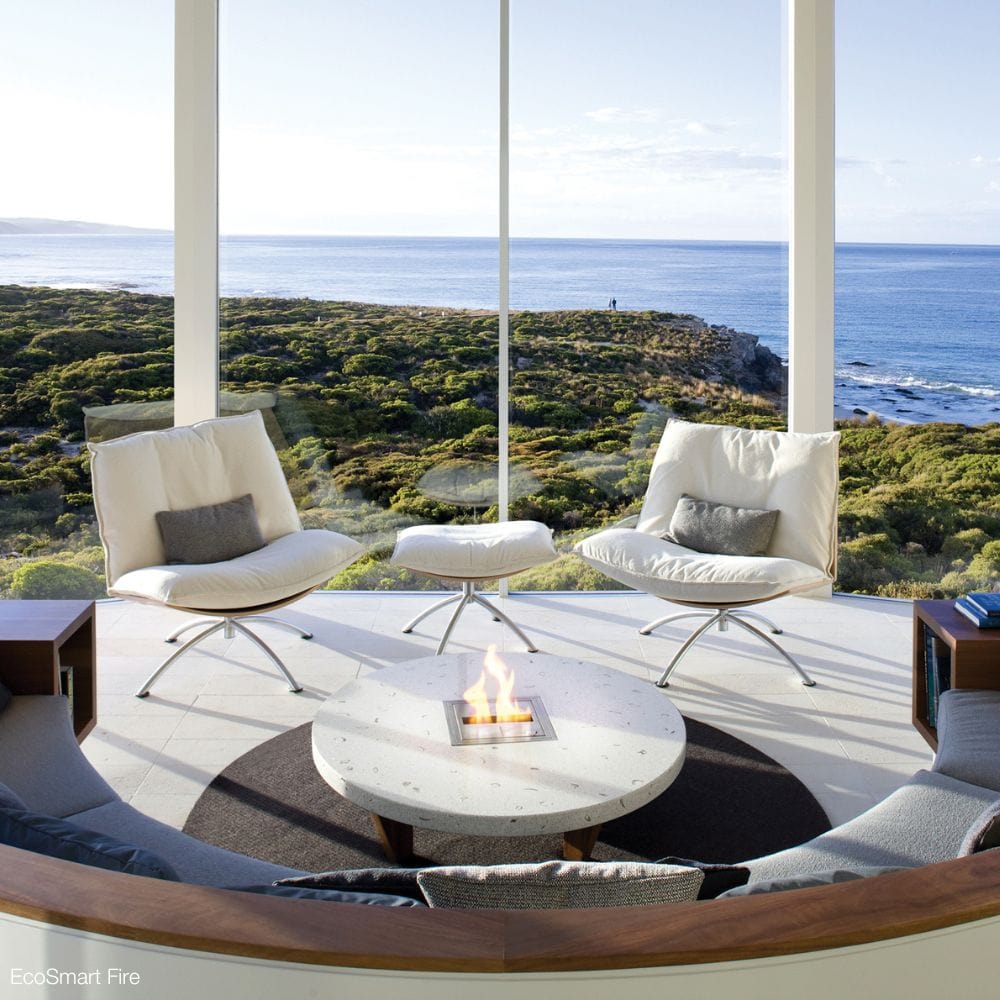 EcoSmart Fire BK5 16" Ethanol Fireplace Burner in Custom Fire Table