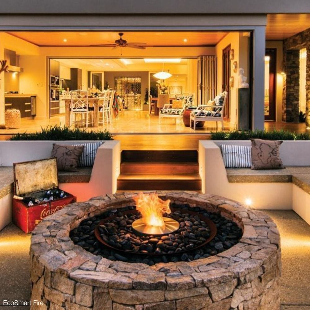 EcoSmart Fire AB Round Ethanol Fireplace Burner — Modern Blaze