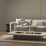 Daiquiri 70 Fire Pit Table in a minimalist living room