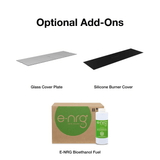 Optional Add-On: Cover Plate, Burner Cover, and e-nrg bioethanol fuel