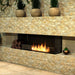 EcoSmart Fire Flex Bay 3-Sided Ethanol Firebox as an outdoor fireplace