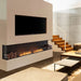 EcoSmart Fire Flex Bay 3-Sided Ethanol Firebox in a modern living space