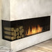 EcoSmart Fire Flex Ethanol Firebox with One Open Side with bronze logs