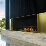 EcoSmart Fire Flex Single Sided Ethanol Firebox at a beautiful lobby