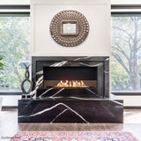 EcoSmart Fire Flex Single Sided Ethanol Firebox with black marble surround