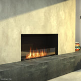 EcoSmart Fire Flex Single Sided Ethanol Firebox with concrete surround