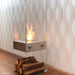 ecosmart fire ghost ethanol fireplace adding a warm accent to a living space