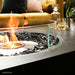 close up on ecosmart fire martini fire pit table flames