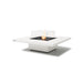 EcoSmart Fire Vertigo 40-Inch Square Fire Pit Table in Bone with Fire Screen