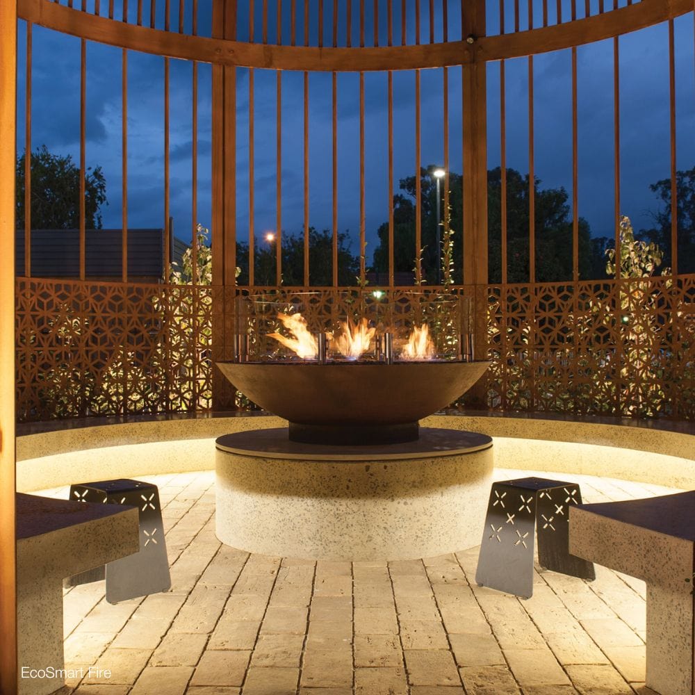 EcoSmart Fire XL500 Ethanol Fireplace Burner as a custom fire pit