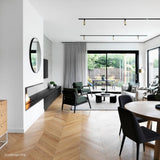 EcoSmart Fire XL700 Ethanol Fireplace Burner in a modern living room