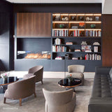 EcoSmart Fire XL500 Ethanol Fireplace Burner installed in a shelf