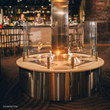 EcoSmart Fire XL500 Ethanol Fireplace Burner in a restaurant