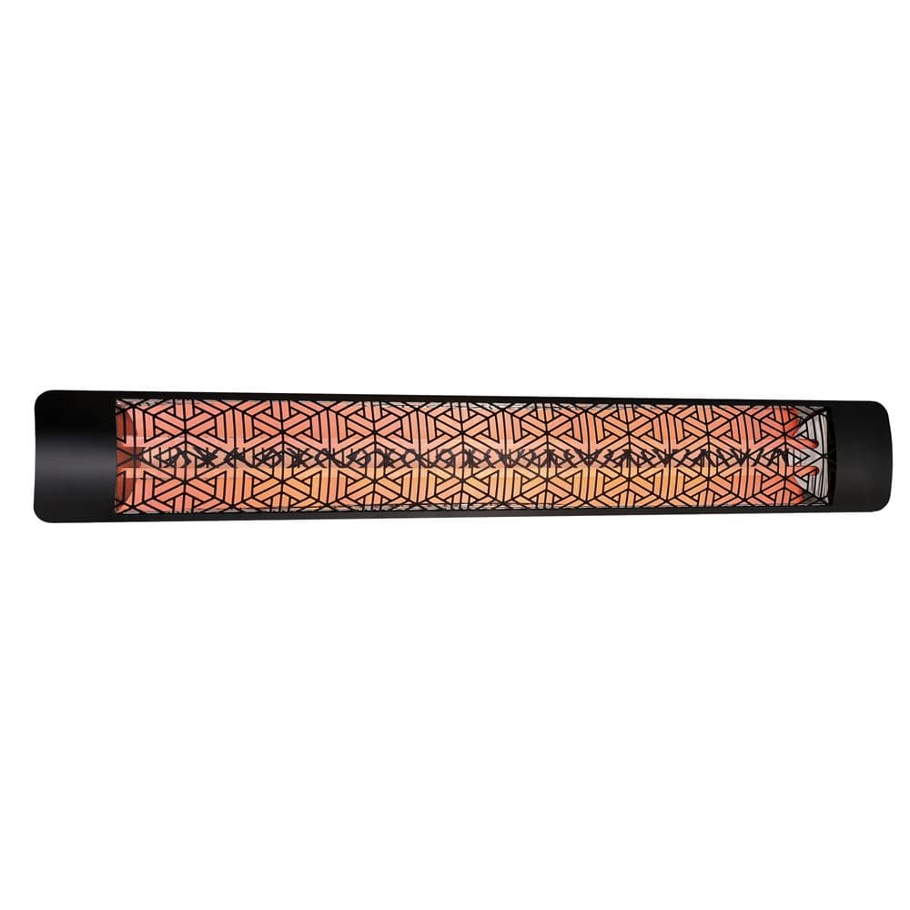 Eurofase 6000W Black Infrared Electric Heater with mason decor plate