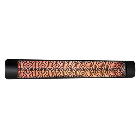 Eurofase 6000W Black Infrared Electric Heater with mason decor plate