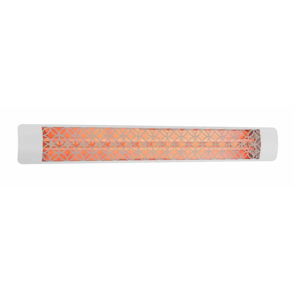 Eurofase 6000W White Infrared Electric Heater with clover decor plate