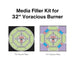 media filler kit for 32-inch voracious burner