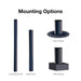 post, deck and pillar mounting options