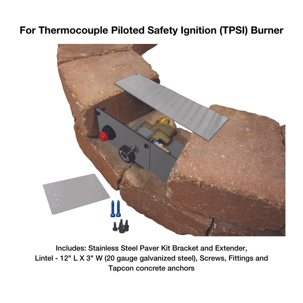 For Thermocouple Piloted Safety Ignition (TPSI) Burner