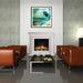 Flamerite Capella Suite Electric Fireplace in a contemporary living room