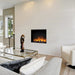 Flamerite E-FX Slim Line Tall 750T Smart Electric Fireplace in a living room