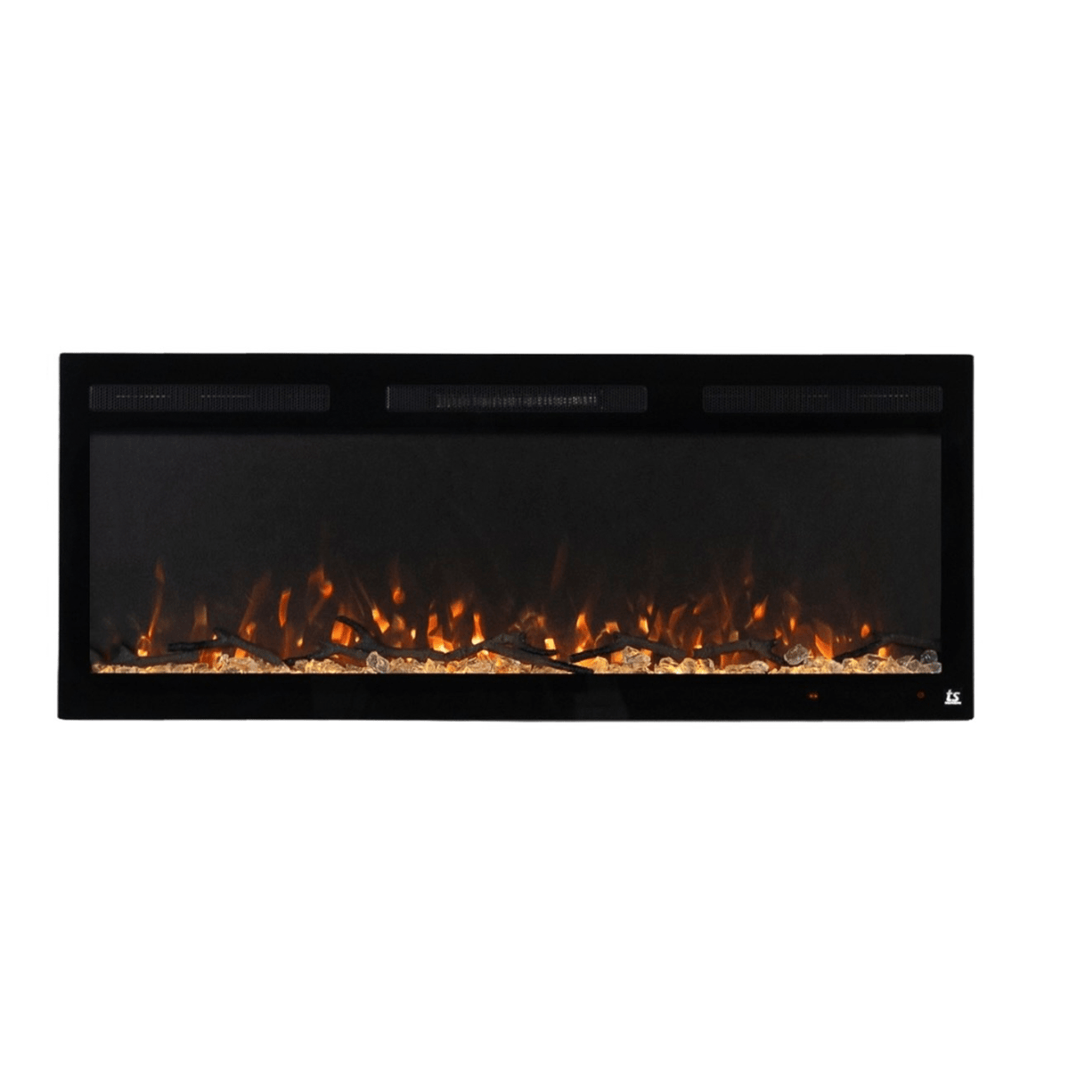 Touchstone Fury Series Slim angled view of the fireplace