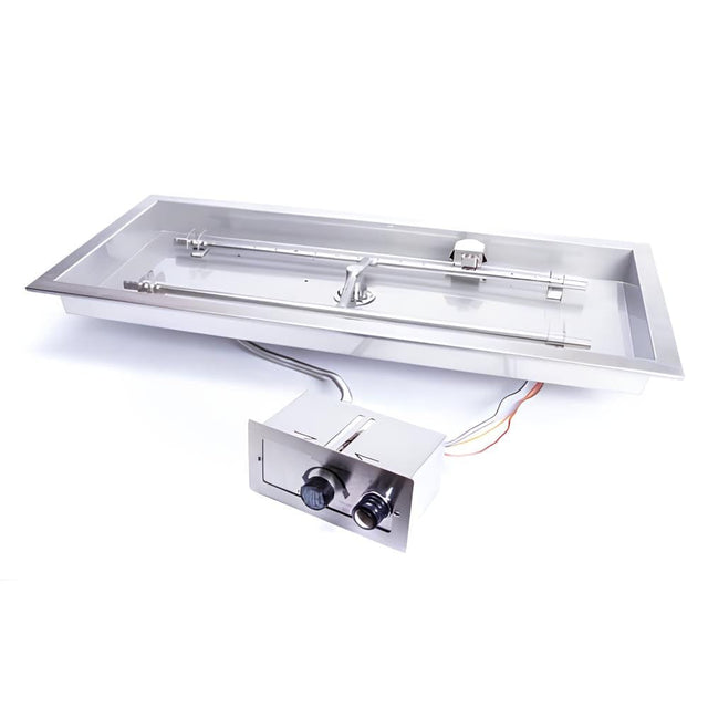 HPC H-Burner Gas Fire Pit Insert with Push Button Ignition