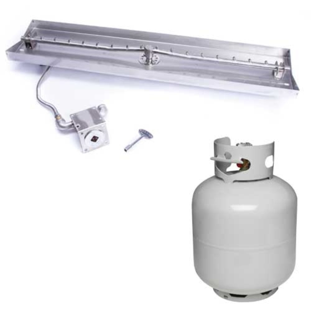 HPC Interlink Gas Fire Pit Insert with Propane Tank