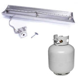 HPC Interlink Gas Fire Pit Insert with Propane Tank