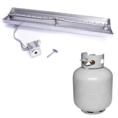 HPC Interlink Gas Fire Pit Insert with Propane Tank