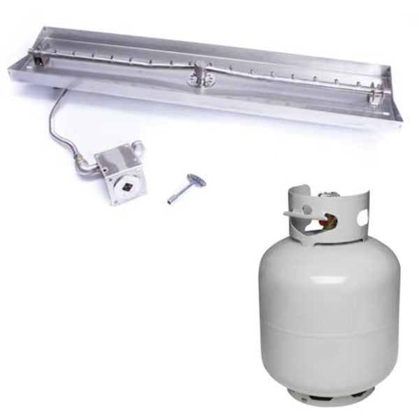 HPC Interlink Gas Fire Pit Insert with Propane Tank