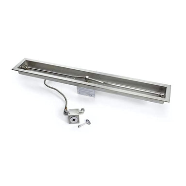 HPC Linear Trough Gas Fire Pit Insert with Match Lit Ignition