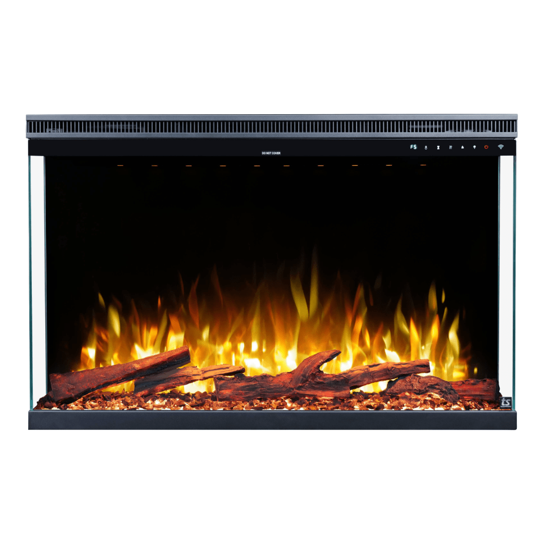Touchstone Forte Infinity Pro 40-Inch electric fireplace on a white background
