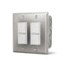 Infratech Duplex Stack Switches for Dual Heaters, In-Wall for Covered Area