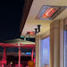 Infratech W Series 33" Infrared Electric Heater flush mounted on the ceiling in a bar